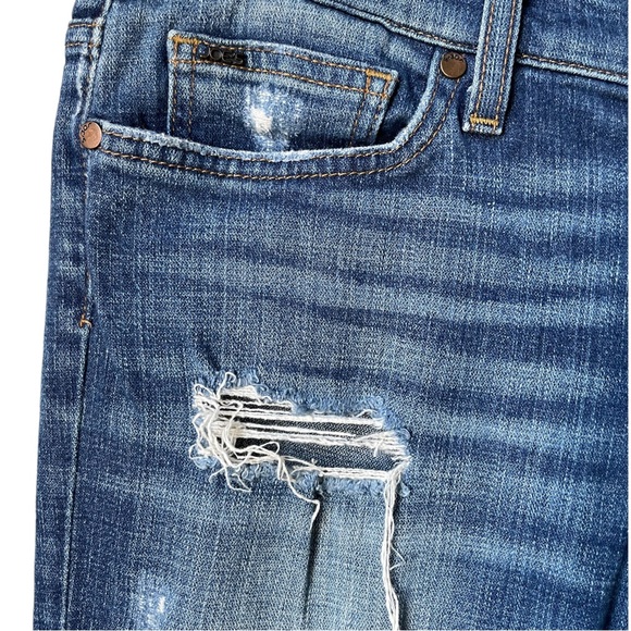 Joe's Rocker Torn Ripped Distressed Faded Denim Flare Leg Bootcut 30 Joes Jeans - Picture 8 of 8